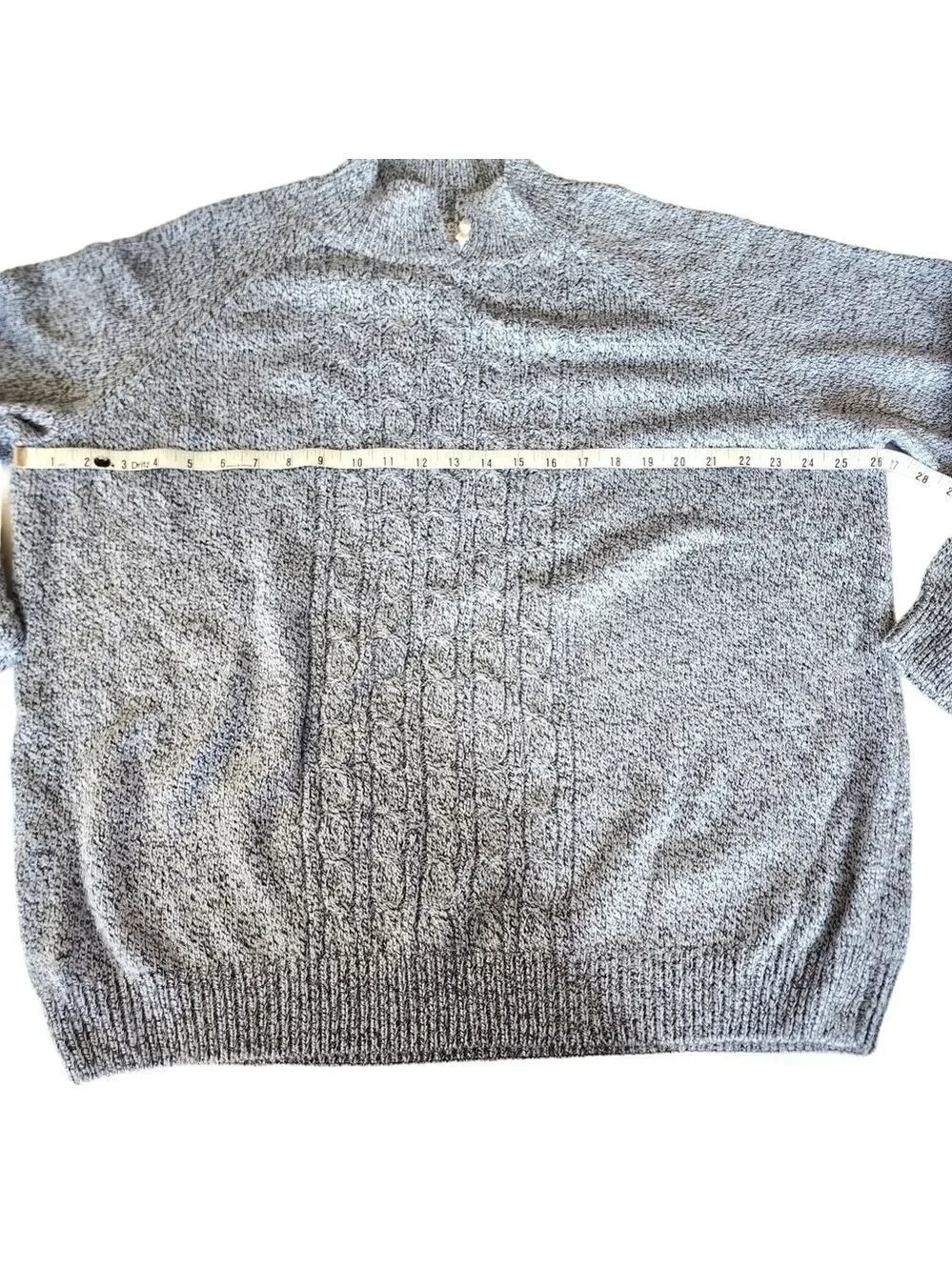 Rebecca Malone 2x plus size knit sweater mock neck braided design